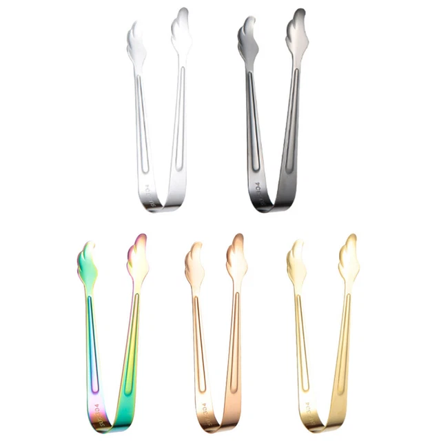 Camping Accessories Ergonomic Bbq Tong Stainless Steel Ice Cube Tongs BBQ Tongs