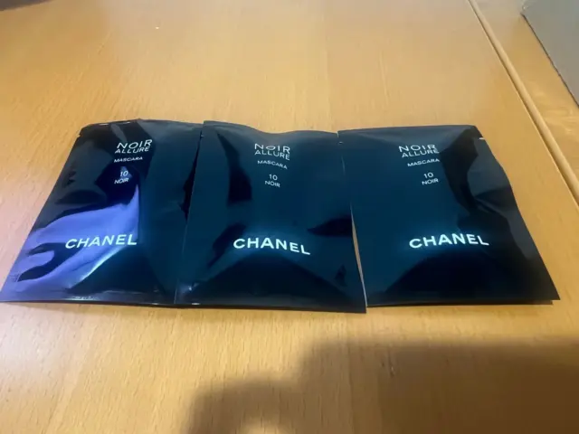 3 x Chanel Noir Allure Mascara 10 Noir Black 1g/0.03oz each -NEW 100% Authentic