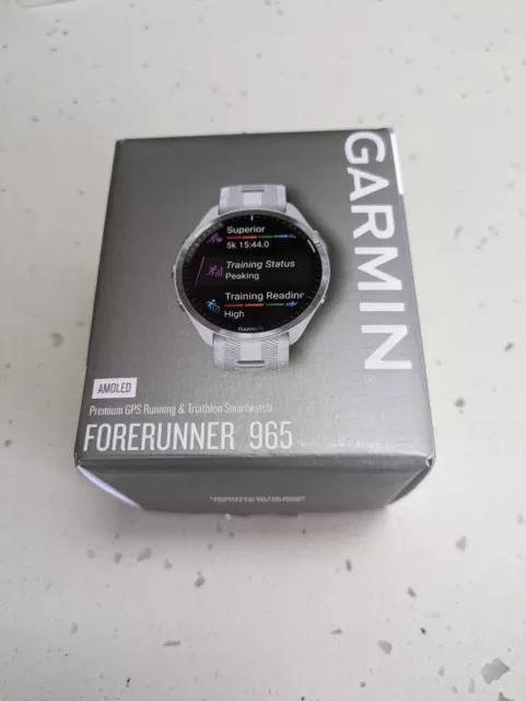 Garmin Forerunner 965 MultiSport Watch-Whitestone/Gray Free Shipping