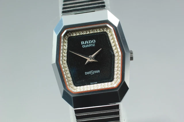 Montre Rado Diastar Femme Vintage Années 80 - Acier, Quartz, Boîtier 25x20 Mm, étanche 50m