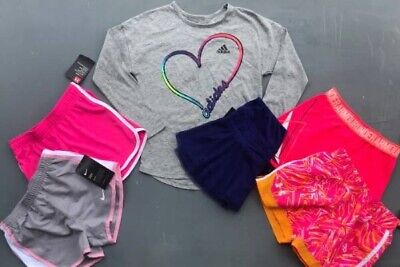 Girl's Size 6X Nike, Adidas, Under Armour Shorts & Outfit Nwt