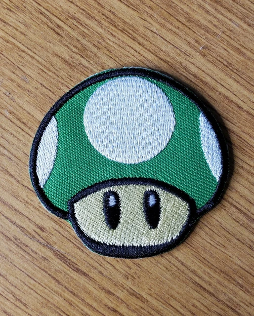 ELLU Luigi Patch Iron Sew On Geborduurde Badge Super Mario Bros Videogame