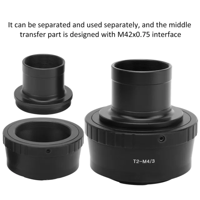 Telescopio astronomico 1,25 pollici adattatore anello tubo montaggio a T per fotocamera M4/3