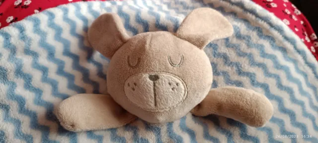 Jainco Bunny Rabbit Comforter Blankie Doudou Blue Zigzag Soft Toy Plush Soother