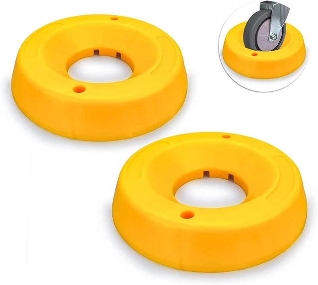 HOXWELL 2 Pcs Wheel Dock for Trailer Tongue Jack, Heavy Duty 2 PACK