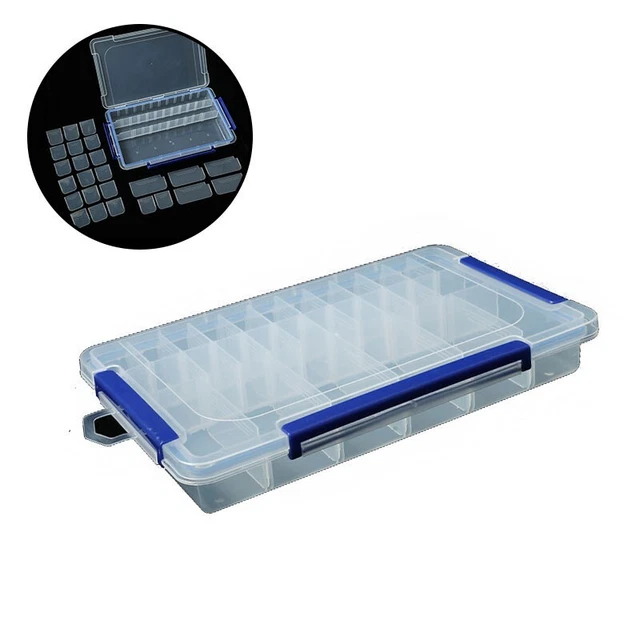 Verstellbare 28 Fächer Plastik Aufbewahrungsbehälter Schraubenhalter Organizer