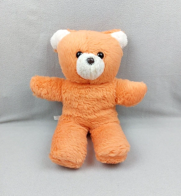 Peluche doudou ours orange 44 cm nez blanc marron VINTAGE CHAMTI Pampers ?