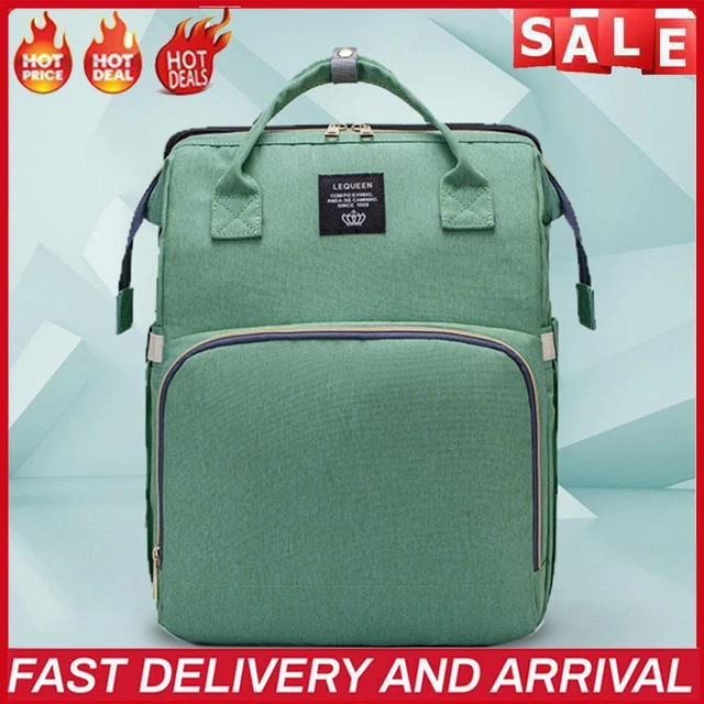 Portable Baby Bags Multifunctional with Foldable Crib Unisex for Baby Boys Girls