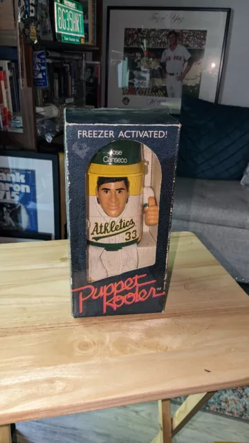 1989 Jose Canseco Oakland Athletics Freezer Activated Puppet Kooler In Box