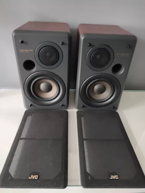 JVC SP-UXD88 HIFI Speakers Dynamic Axial-Drive Woofer System 2 Way Bass - Tested