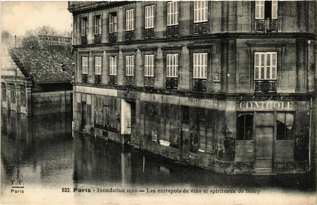CPA AK PARIS 12th Flood 1910 Les warehouseots de vons et spirits (673565)