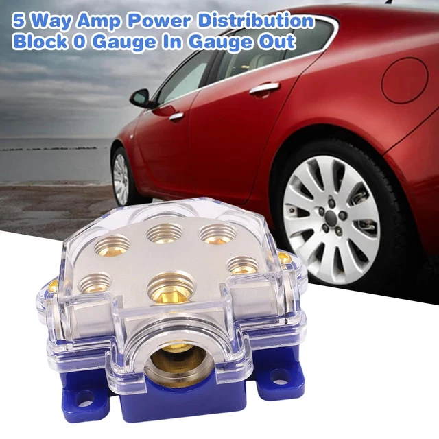 GROUNDING HUB JUNCTION Box Car Audio Amplifier 5 Way Power Block E7N1