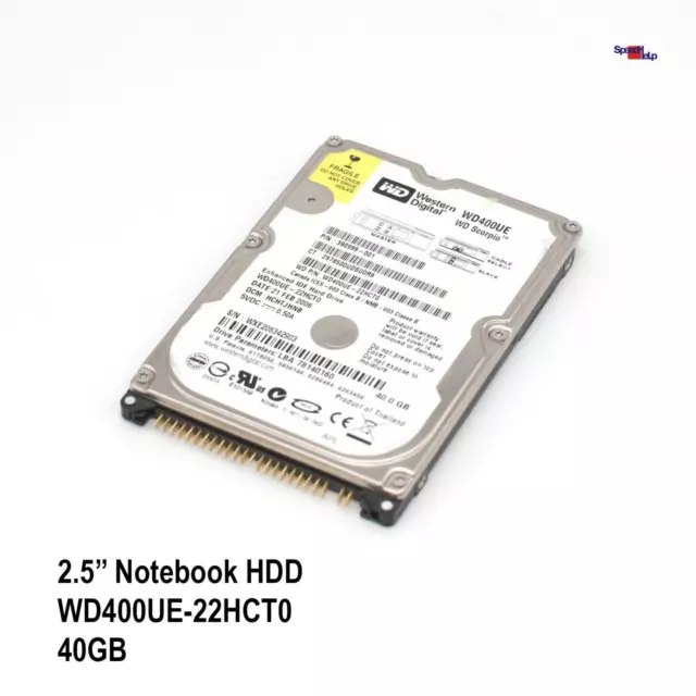 Hard Disk HDD Hard Drive Ide Pata 2,5  60GB Laptop Notebook WD WD600