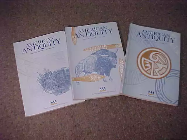 3-Book set of 1995 American Antiquity-Journal Society American Archaeology
