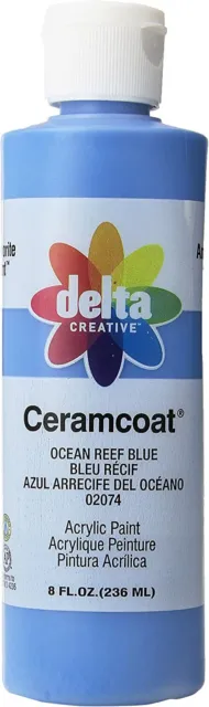 Lot of 14 NEW Delta Creative Ceramcoat Acrylic Paint in Assorted