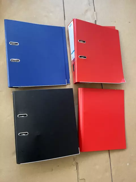 A4 Large Metal Lever Arch Files Folders 75mm Ring Binder Document Paper Storage