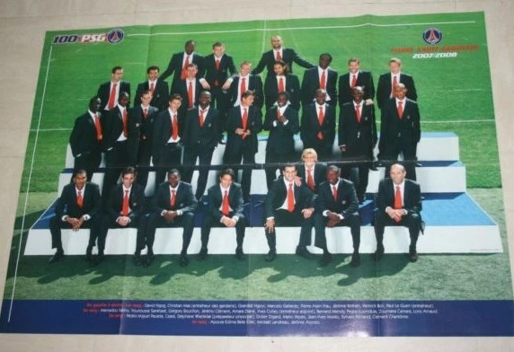 Poste Géant PSG – Vainqueur Coupe De La Ligue 2008 – Avec Yepes