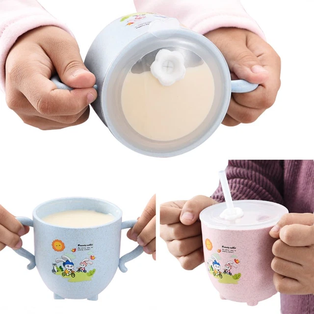 Drop-Résistant Tasse de lait Bouteilles d'eau Paille Tasse Bouteille à boire