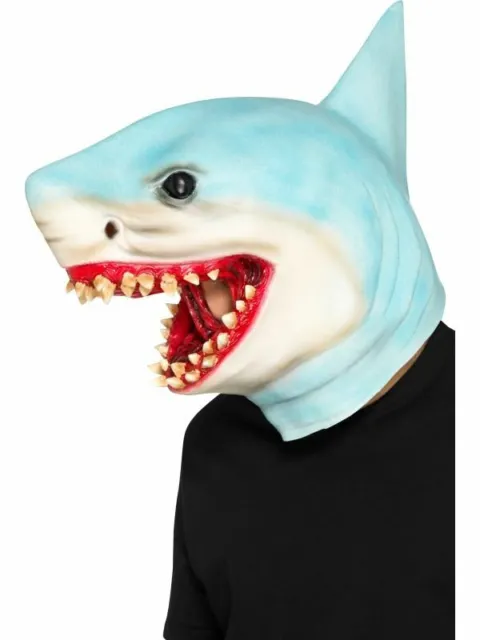 Shark Maschera Intera Adulti Costume Mare Animale Donna Uomo Accessorio Costume