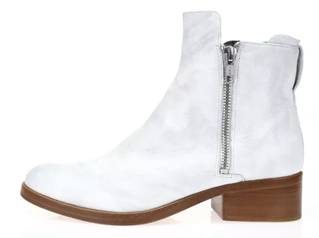 3.1 PHILLIP LIM Women's 'Alexa' White Leather Ankle Boots Size 36.5 NEW! 213542