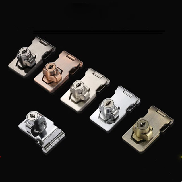 Zinc Alloy Security Door Cam Latch Lock Cabinet Drawer Cupboard Locker + Keys US