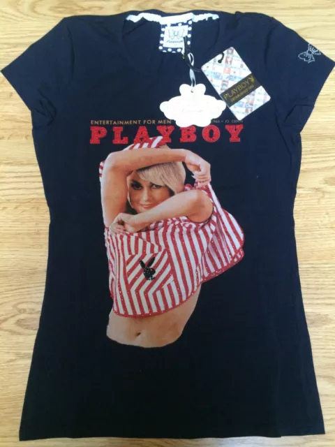 Atelier Fix Design By Playboy T-shirt Donna/Women Tg.M Blu