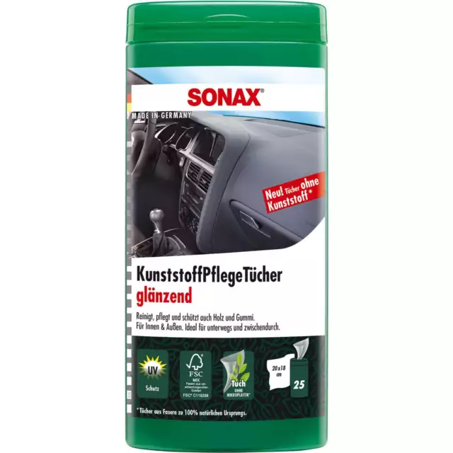 Sonax panni per cura in plastica scatola lucida 25 pezzi - 04121000