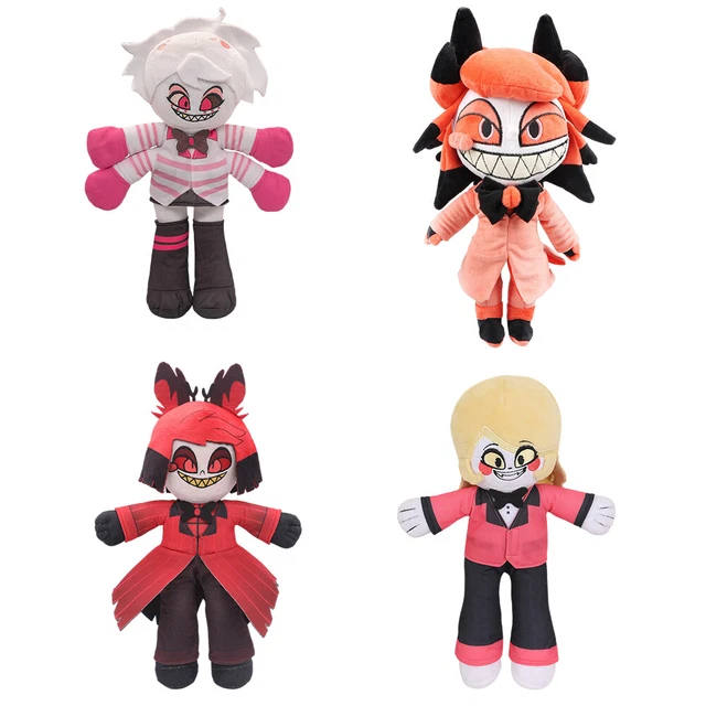 Anjinguang Hazbin Hotel Acryl Standbeeld Lucifer Alastor Angel Dust, Type3, Anime Decoratie Verzamelbaar Cadeau