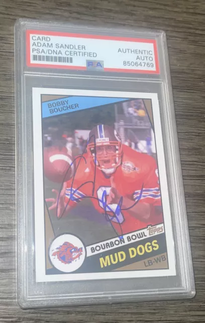 Bobby Boucher The Waterboy Trading Card Reprint Adam Sandler Mud Dogs 1989  Style