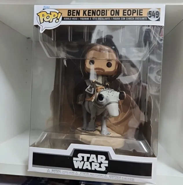 OBI-WAN KENOBI Star Wars Figura DELUXE DIORAMA Con Eopie Funko POP 549