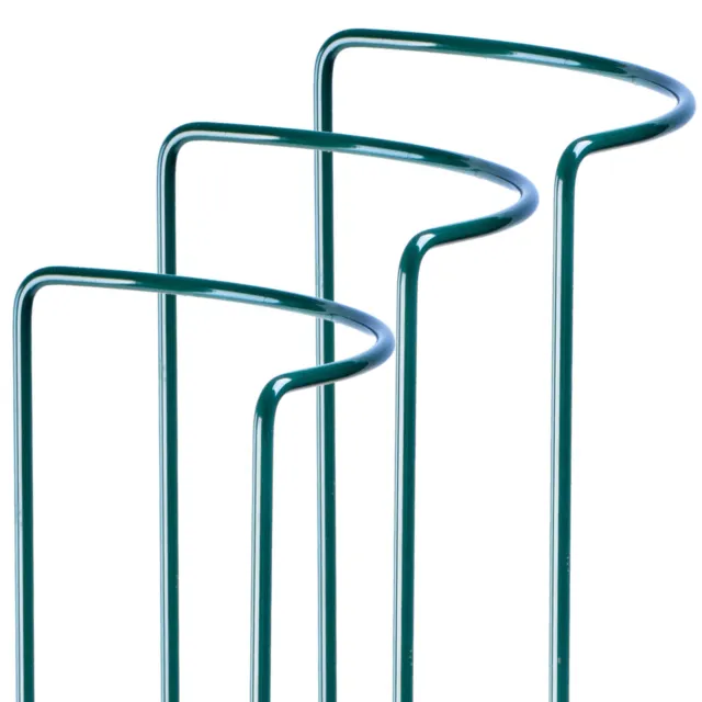 Macetero, 3 piezas, soporte para plantas de acero, enrejado semicircular, 60 cm