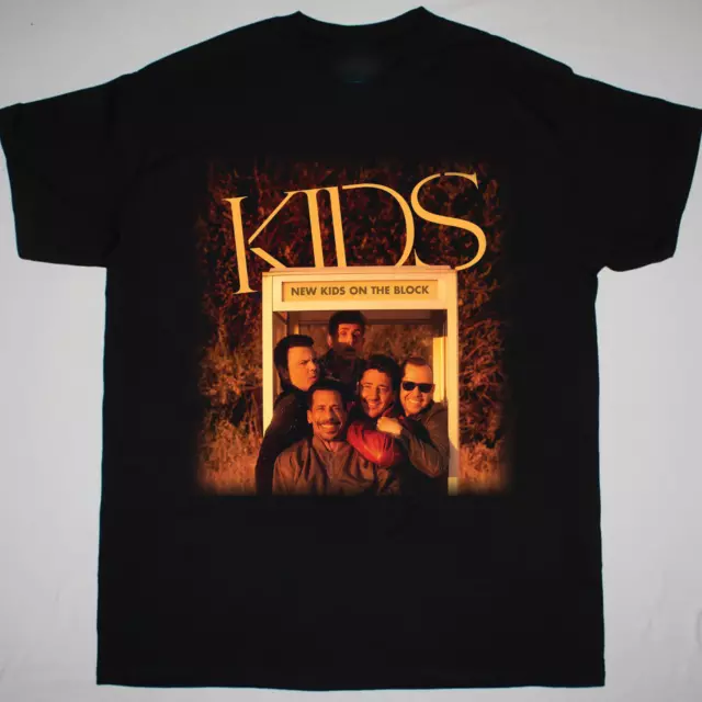 New Kids on the Block Kids T-Shirt Short Sleeve Cotton Black Men S to 5XL