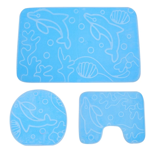 3 Pcs Badematte Dreiteilige Badezimmermatte Anzüge Für Kinder Wanne