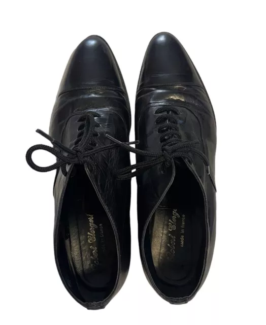 Vintage Robert Clergerie Black Leather Oxfords/Brogues, US Women’s Size 10 3