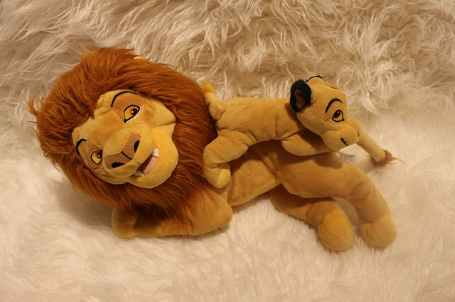 DISNEY PARKS THE Lion King MUFASA BABY SIMBA LARGE Soft