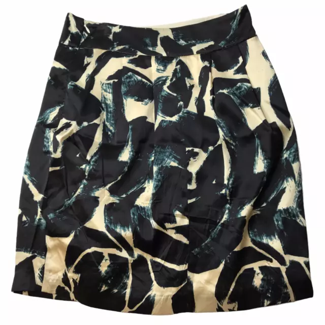 Martin & Osa (American Eagle Outfitters) Silky Skirt. Black Cream Size Women's 4