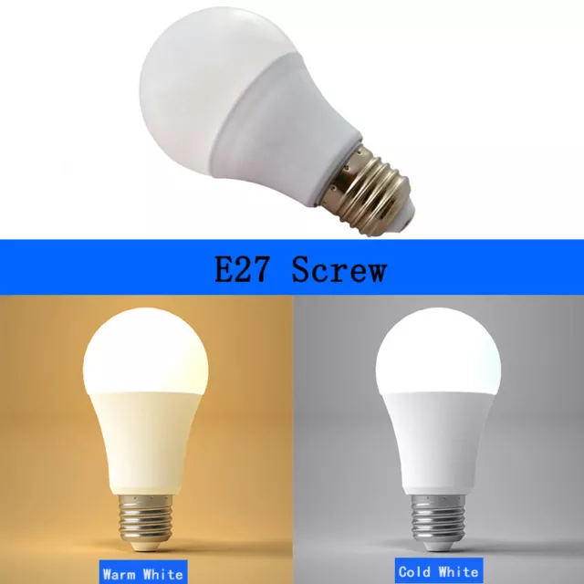 LED Bulbs A60 7W 9W 12W 15W Warm/ Cold White E27 Screw 2700K 6500K Pendant Light