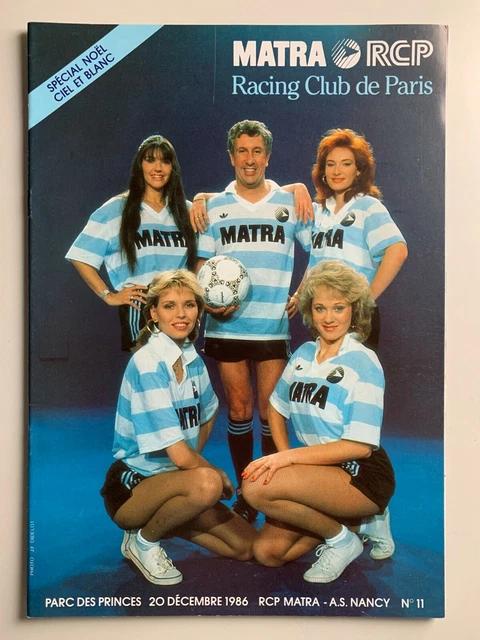Fanion Vintage Football – Racing Club De Paris / Matra / FC Mulhouse – Coupe De France 1985