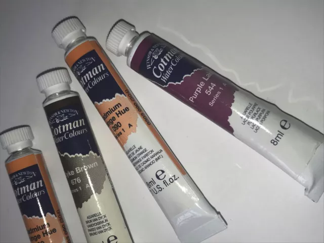 Peinture aquarelle Winsor & Newton Cotman - tubes 8 ml et demi-casseroles - À EFFACER ! 2