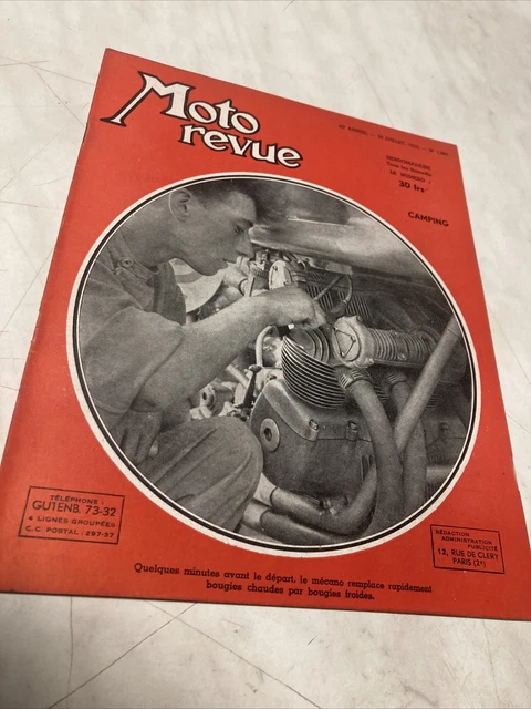 Moto Revue 1952 N° 1099 - Numéro Spécial Jantes Et Moyeux - Occasion - Collection Moto Vintage