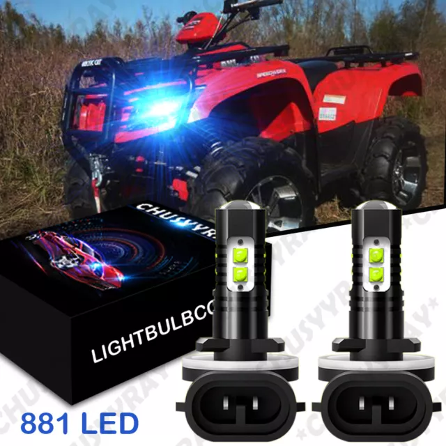 Ice Blue LED Headlight Bulb For Polaris Sportsman 500 550 570 600 700 800 850 XP