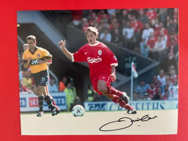 JASON McATEER - FORMER LIVERPOOL FOOTBALLER - EXCELLENT SIGNED PHOTOGRAPH