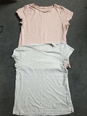 Girls set of 2 pair organic cotton Tshirts H&M age 14+ years