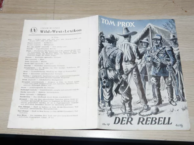 TOM PROX Nr. 17: Der Rebell, Original UTA-Verlag
