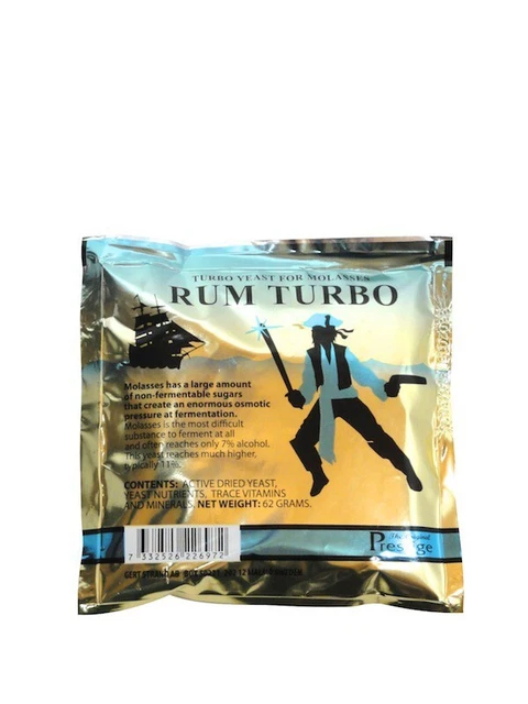 "Prestige"  turbo Rhum | 62 g pour  25 litres de moût