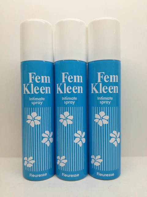 Fem Kleen Desodorante Íntimo Fleuresse 100ML Spray - 3 Piezas