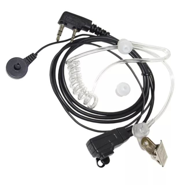 HQRP 2 Pin Earpiece Headset Mic for Kenwood NX220 NX240v NX320 NX340u NX420