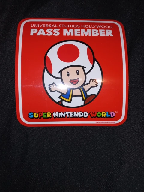 Universal Studios Hollywood Pass Members Toad Magnet