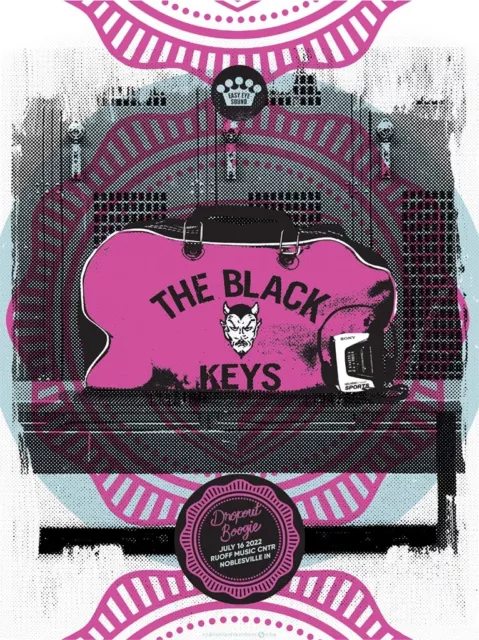 The Black Keys July 2022 Limited Edition Gig Poster