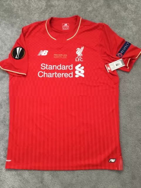 New With Tags Liverpool New Balance 2016 Europa Cup Final Shirt - Firmino